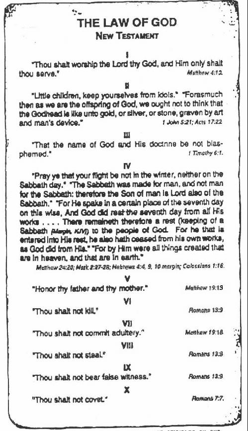 New Testament Law of God